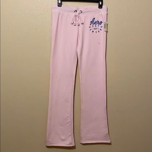 Aeropostale pink fit flare pants
